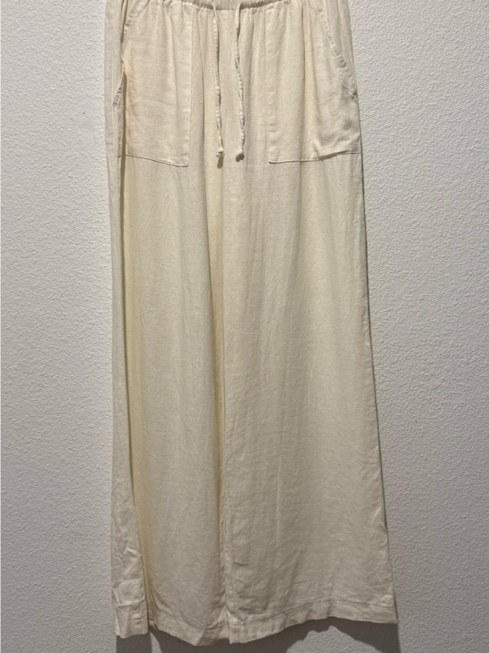 Garage Linen Pants Women’s Ivory XS Flowy